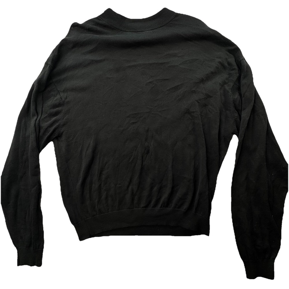 Pronto Uomo 2XL Mens 55% Silk & Cotton Blend Pullover Sweater Size XXL Black